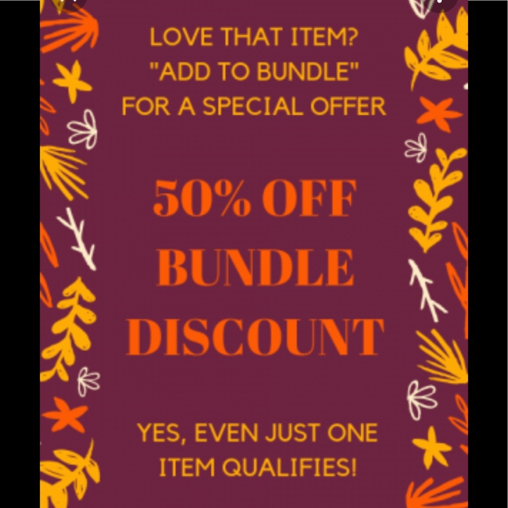 Closet clear out!!!! Purchase as many (or as few) items and get 50% off!